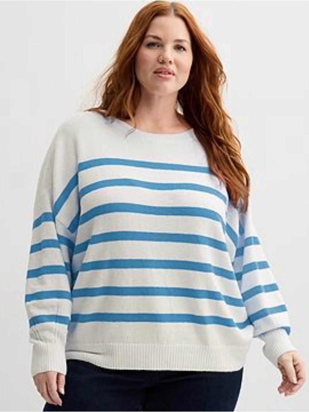 NWT Striped Blue and White Women's Sweater